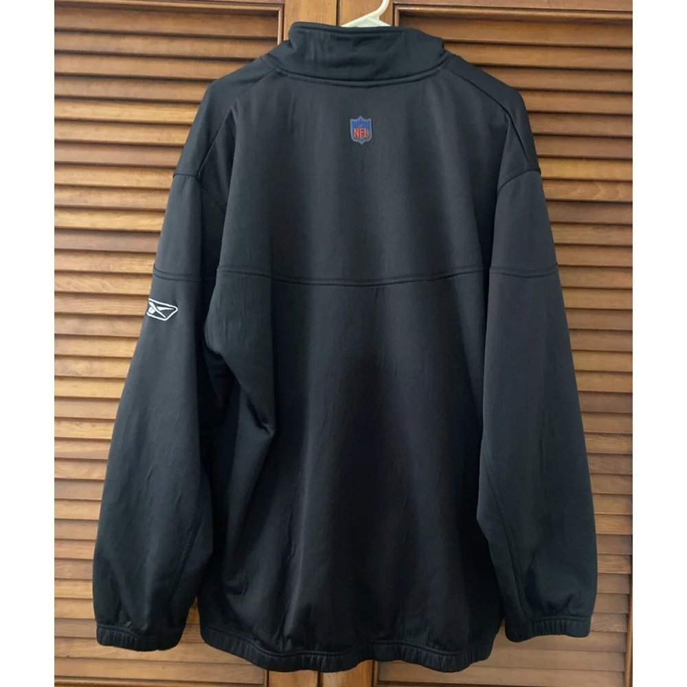 Carolina Panthers NFL Reebok Team Apparel 1/4 Zip Sweatshirt Size Adult XL